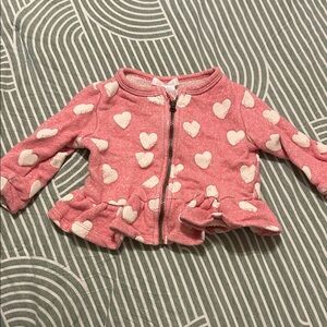 Joe Fresh Pink Heart Sweatshirt for Kids